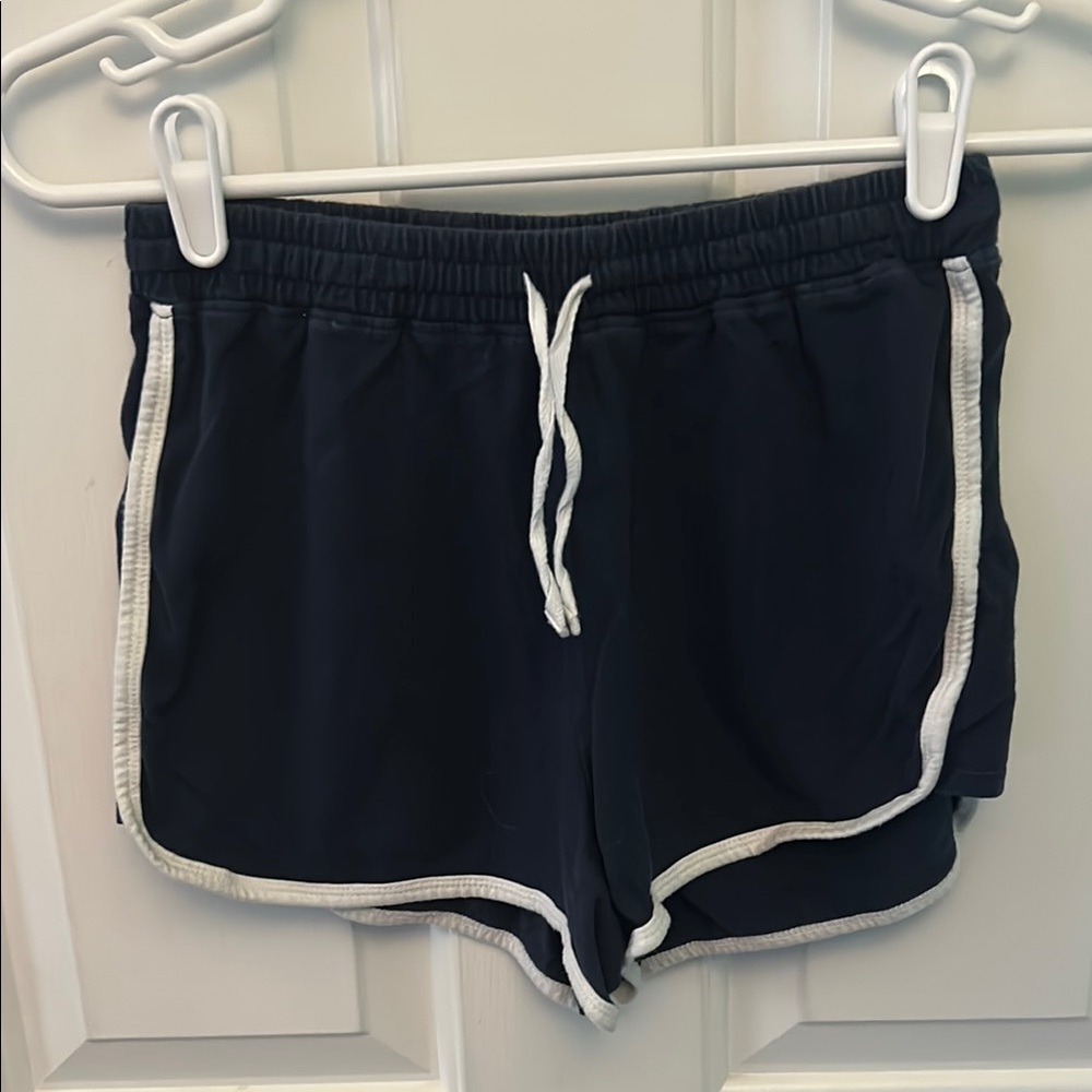 Women's Navy Blue Boyfriend Shorts